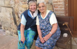 Heidi and old women in Montoro